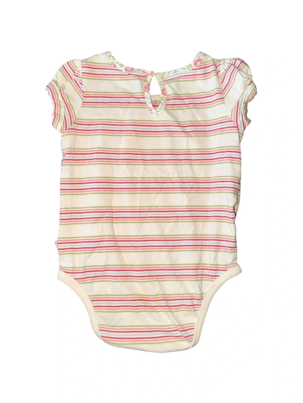Genuine Kids by OshKosh Pink Pinstripe Onsie